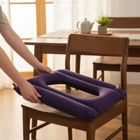 Air-Filled Seat Support Easy to Inflate Inflatable Seat Cushion Even Weight Distribution Pressure Relief Pad for Bedridden Patients, Elderly