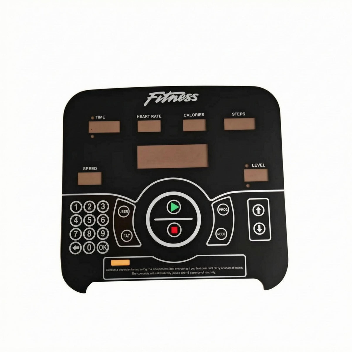 Stair-Climber Control Overlay Transparent Panels Control Panel Sticker Button Film Sticker Printed Labels Exercise Gear