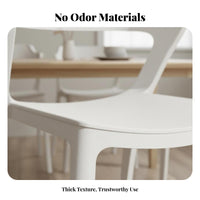 Thickened and Sturdy formed Plastic Side Chair Comfortable spinerest Dining Seat Stackable Design Indoor Seating Minimalist design for Restaurant Owners, Office Managers, Event Planners, Kitchen, Cafe, Classroom, Patio