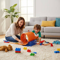 DIY Track Set Easy to Assemble Pull Pull-Back Vehicle Track Set Multi Mode for Children