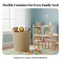 Large Cylindrical container adaptable Toy Container foldable Design for Nursery