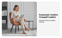 Light Luxury Design Upholstered Barrel Chair Tech Textile Upholstered Wrap-Around Armchair Minimalist Indoor Furnishing Modern Aesthetic for Small Apartment Dwellers, Interior Designers, Balcony, Living Room, Bedroom, Reading Nook