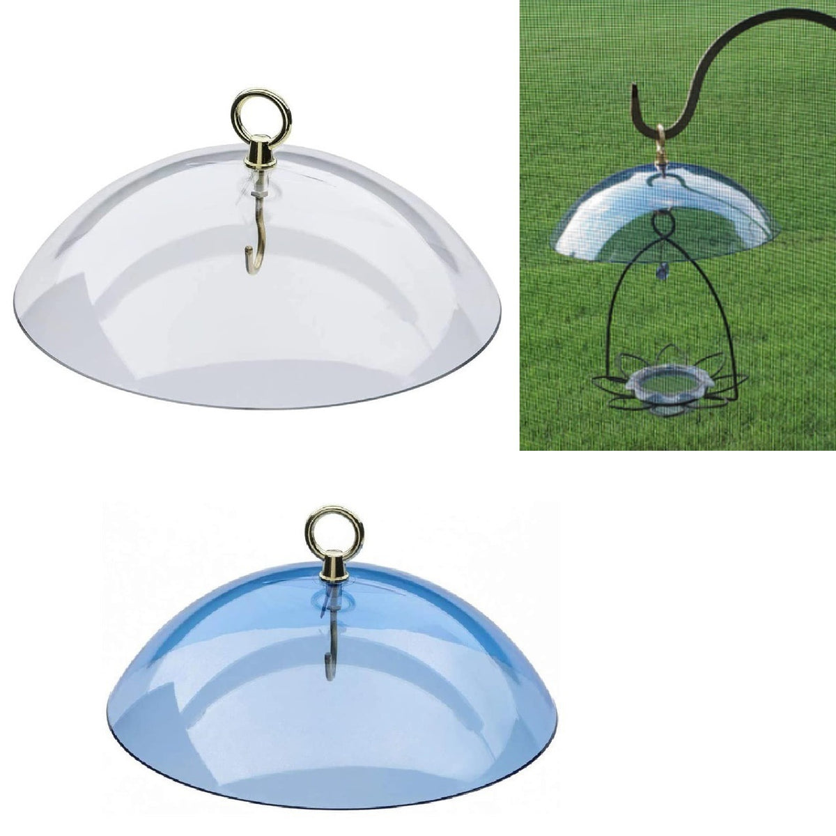 悬挂喂鸟器保护罩Bird Feeders Protective Cover悬花盆防雨罩