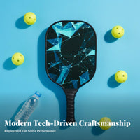 Anti-Slip Grip Pickleball Paddle Long-Lasting Rim Guard Honeycomb Core Pickleball Paddle Large Sweet Area for Children, Students