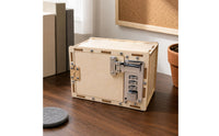 Mechanical Wooden Lock Box Kit Interlocking Combination Lock Box Metal Hardware Home Organizer Sturdy Build