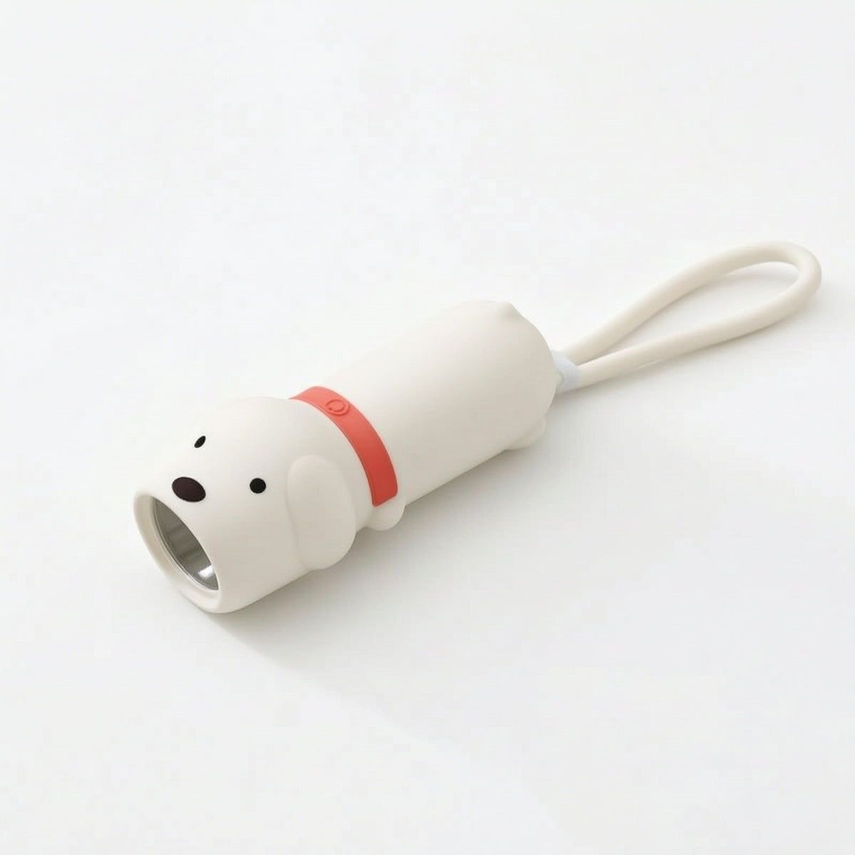 Silicone Flashlight USB-Rechargeable Flashlight with Hanging Loop Soft