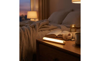 2 Pieces Tap Control LED Night Light Stepless Dimming USB Rechargeable Light Bar Three-Color Home Lighting Slim for Bedside, Dorm, Bedroom