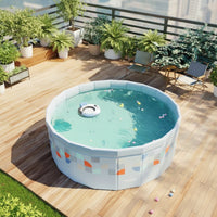 Foldable Swimming Pool Multi-Layer Family Pool Sturdy for Kids, Backyard, Garden, Patio