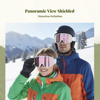 Magnetic Ski Goggles, Polarized, Anti-Fog, Adjustable, Youth