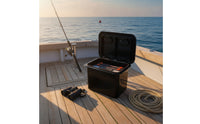 Boat Storage Box with Lid Embedded Marine Storage Box Container for Anglers