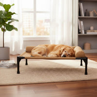 Washable Elevated Pet Bed Easy to Clean Elevated Dog Bed Long-Lasting Frame Raised Pet Cot Water Resistant for Outdoor