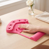 Manicure Hand Rest Adjustable Nail Polish Bottle Holder with Hand Rest Nail Polish Holder with Finger Separators Anti-Spill Soft