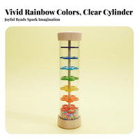 Early Education Rain Stick Toy Colorful Design Rain Sound Tube Vibrant Colors for Toddlers, Babies, Music Class, Preschool, Daycare