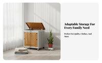 Foldable Wheeled Container Foldable Design Storage Box two-manner entry for Adults