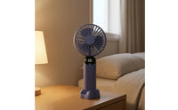 Handheld Mini Fan with Stand USB Rechargeable Portable Fan with Display Compact Lightweight for Students