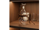 Airtight Seal Sealed Glass Liquor Decanter Decorative Design Glass Gourd Bottle Easy Pour Spout Calabash Shaped Wine Bottle for Home Bar, Kitchen