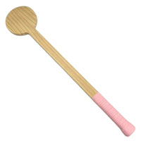 Flat-Headed Wooden Practice Paddle Long-Handle Wooden Training Paddle Non-Slip Sturdy for Beginners