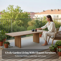 4 Pieces 4-Piece Wood Frame Seating Set Nordic design Outdoor Furnishing Waterresistant Garden Lounge Group for Families, Adults, Patio, rearyard, waterfront