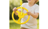 Hanging Steering Wheel Outdoor Steering Wheel with Rope Replacement Play Accessory for Kids, Children, Playground, Backyard, Obstacle Course