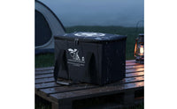 Large Capacity Waterproof Camping Organizer Space-Saving Folding Camping Box Sturdy Portable Car Storage Box Heavy Duty for Outdoor Travel, Road Trip