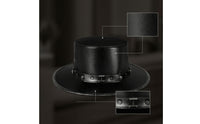 Gothic Top Hat Studded Steampunk Top Hat Structured Headwear for Entertainers