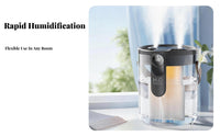 Large Capacity Quiet Bedroom Humidifier 360° Humidification Desktop Humidifier Easy to Clean for Women, Deactivate Ice Workers, Nursery