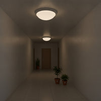 Flame Retardant Round Ceiling Light Shade Easy Installation Dome Lampshade Simple Design for Hallway, Balcony, Corridor