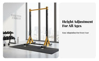 Stable Design Freestanding Pull-up Bar Heavy Duty Home Pull-up Stand High Weight Capacity Adjustable Horizontal Bar Floor Friendly for Children, Family, Indoor, Outdoor