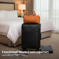 Softside Suitcase Lightweight Softside Telescopic Handle Luggage for voyagers, holidayers, holiday, holidays, weekend escapes
