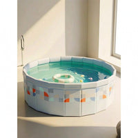 No-Assembly Foldable Swimming Pool Rigid-Wall Foldable Pool Collapsible Sturdy for Backyard