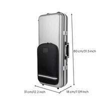 Rectangular Hard-Shell Saxophone Case Portable Saxophone Case with Backpack Straps Secure Reinforced for Musicians