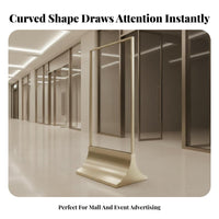 No Installation Required Floor Standing Poster Stand Rustproof Vertical Advertising Board Heavy-Duty 24x36 Poster Display Stand Double Sided for Exhibitors, Shop Owners, Restaurants, Shopping Malls, Retail Stores, Exhibitions, Trade Shows