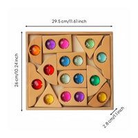 Educational Wooden Kaleidoscope Block Set Colorful Acrylic Shape Block Activity Color Recognition for Preschoolers, Kindergarten, Classroom