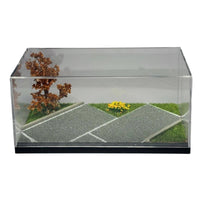 USB Powered LED Parking Lot Display Scene Box Stackable Design Dustproof Model Car Garage 1/64 Scale Car Display Case
