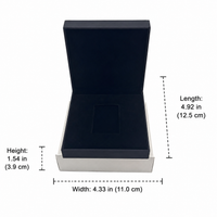 Black Paperboard Gift Box with Lid Customizable for Small Business Packaging