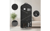 Garment Cover with Pockets Zippered Garment Bag with Pockets Suit Bag with Handles Travel-Friendly Foldable for Travelers
