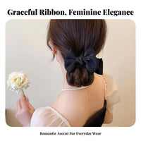 Large Ribbon Jaw Fastener Elegant Design Large Textile Ribbon Jaw Fastener Stylish Accessory Strong Hold Lightweight for Women