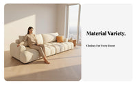 Rounded Sofa Modern Minimalist aesthetic Living Room Furniture abrasionResistant Sectional Couch for Apartment Dwellers, Small Spaces, Lounge Area, Bedroom