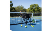 Pickleball Cart Foldable Folding Ball Storage Mobile storage° Wheels Sports Organizer for Training Period