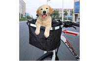 Bike Front Basket with Handles Collapsible Foldable Bike Basket with Zipper Soft-Sided Lightweight for Commuters