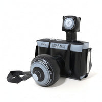 Vintage-Style Inflatable Camera with Strap Lightweight Camera Prop Portable Toy Compact for Costumes, Photo Shoots, Parties