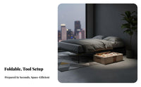 Rolling Under-Bed Box foldable Under-Bed Rolling container Large Capacity