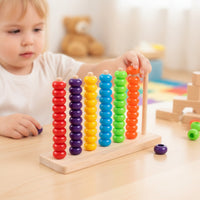 Fine Motor Bead Matching Toy Educational Color Sorting Board Preschool Bead Sorting Game Developmental for Toddlers, Preschoolers, Kids, Home, Classroom, Travel