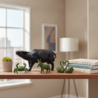 New Chinese Style Micro Landscape Animal Ornaments for Desktop Bonsai Decor