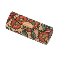 Chinese Design Vintage Pattern Lipstick Case Great Gift Portable Lipstick Holder Lightweight Small Makeup Organizer for Travel, Purse