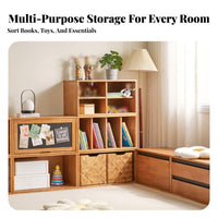 Floor-Standing Cube Organizer clean design Stackable Storage Cube Unrestricted arrangement storage single-unit Customizable Configuration for residents, Students, Study Room, Bedroom, Playroom, Classroom
