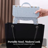 adaptable Faux Rattan container Decorative Woven Basket With Handles Household Storage Hollow Design for Home Organizers, Office Workers, Bathroom, Living Room, Kitchen, Countertop