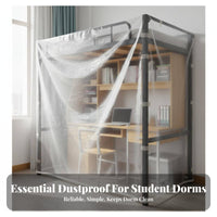 Thickened Furniture Protection Sheet Extra Large Disposable Dustproof Plastic Roll Multipurpose for Students, Dormitory, Renovations, Moving