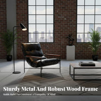 Light Luxury visually pleasing Upholstered Chaise Lounge Modern & design Wave-Form Recliner Adjustable rearrest Seating Furniture Soft Upholstery for Homeowners, Families, Living Room, Bedroom, Apartment, Balcony