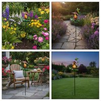 Hummingbird Feeder with Garden Stake Decorative for Lawns, Patios